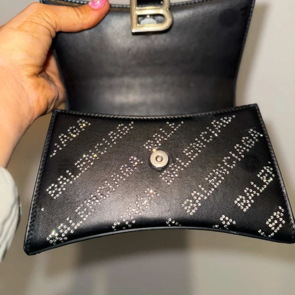 Balenciaga black rhinestone handbag small - Picture 4 of 13